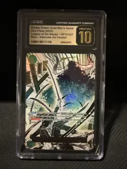 2025 ONE PIECE OP12-037 LEGACY OF THE MASTER DEAD MAN'S Game CGC PRISTINE 10 - Image 1