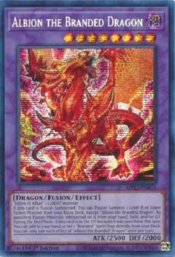 ** ALBION THE BRANDED DRAGON ** SECRET RARE 1ST EDITION MP22-EN076 (NM) YUGIOH! - Image 1