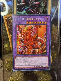 Albion the Branded Dragon Prismatic Secret Rare Card MP22-EN076 Yu-Gi-Oh - Image 1