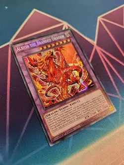 Albion the Branded Dragon Prismatic Secret Rare Card MP22-EN076 Yu-Gi-Oh - Image 2