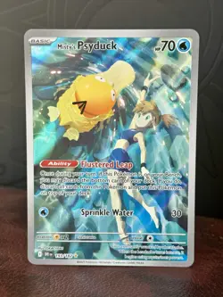 Misty's Psyduck 193/182 Sv10: Destined Rivals Illustration Rare Pokemon TCG NM - Image 1