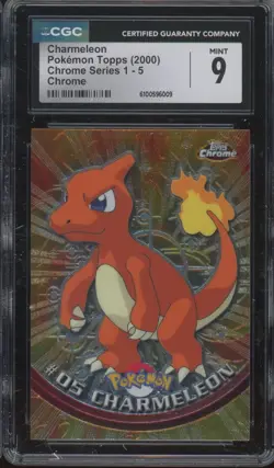 2000 Topps Chrome Pokemon #5 Charmeleon Mint CGC 9 - Image 1