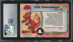 2000 Topps Chrome Pokemon #5 Charmeleon Mint CGC 9 - Image 2