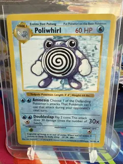 Poliwhirl Shadowless Base Set Pokemon TCG Card 38/102 Never Played, Near Mint! - Image 1