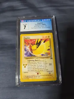 Pokemon CGC 7 Graded Card Zapdos Black Star Promo 23 Error Illustrator - Image 3
