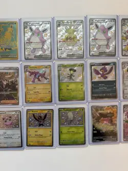 Pokemon Paldean Fates 18 Card Lot, Mew And Baby Shinys - Image 3