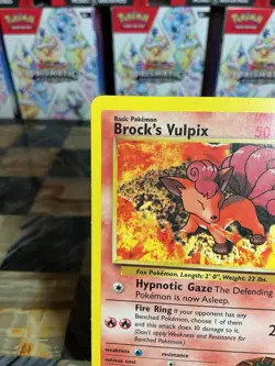 Pokemon TCG Brock's Vulpix Gym Challenge Card 37/132 Regular LP Condition - Image 2