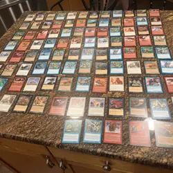 102 Lot of Bulk Magic the Gathering Cards Mixed Sets 1990’s Unplayed Cards - Image 1
