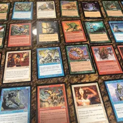 102 Lot of Bulk Magic the Gathering Cards Mixed Sets 1990’s Unplayed Cards - Image 3