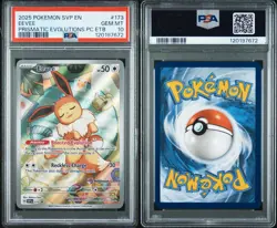 EEVEE PRISMATIC EVOLUTIONS POKEMON CENTER PROMO PSA 10 GEM MINT #173 #3 - Image 4