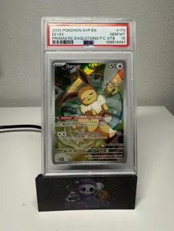 EEVEE PRISMATIC EVOLUTIONS POKEMON CENTER PROMO PSA 10 GEM MINT #173 - Image 1