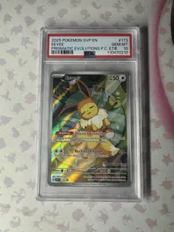 Pokemon TCG Eevee Prismatic Evolutions - Pokemon Center Promo - PSA 10 GEM Mint - Image 1