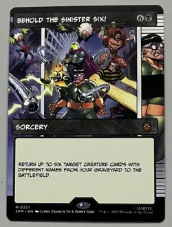 MTG Marvel’s Spider-Man Behold The Sinister Six Sorcery MYTHIC REGULAR #0221 - Image 1