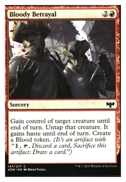 Bloody Betrayal Innistrad: Crimson Vow MTG - NM+ Mythic Relics - Image 1
