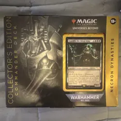Magic: The Gathering Warhammer 40K Necron Dynasties Collector's Surge Foil Deck. - Image 1