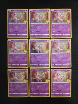 Pokemon TCG Celebrations- Holo Mew 011/025 Rare - Card Lot Of 16 - Image 1