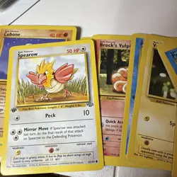 1999 Pokemon Team Rocket Meowth Tin Lunch Box Storage Bin Vintage TCG Card Lot - Image 5