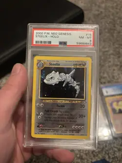 2000 POKEMON NEO GENESIS 15 STEELIX-HOLO PSA 8 - Image 1