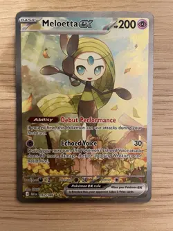 Meloetta EX 167/086 Black Bolt Special Illustration Rare Pokemon TCG Card NM - Image 1