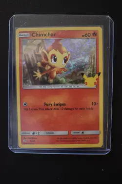 Chimchar #12/25 Hoilo 2021 Pokemon 25th Anniversary McDonalds Promo - PACK FRESH - Image 1