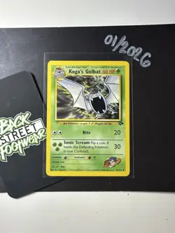 Koga's Golbat 46/132, Gym Challenge, Pokemon TCG, WOTC, 2000, Uncommon, NM - Image 3