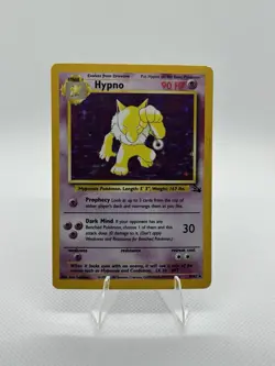Pokemon TCG Hypno Fossil 8/62 Holo 1999-2000 Wizards Base Set Copyright Holo... - Image 1