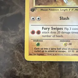 Pokemon TCG Sandslash Fossil 41/62 1st Edition 70 HP Uncommon LP - Image 5