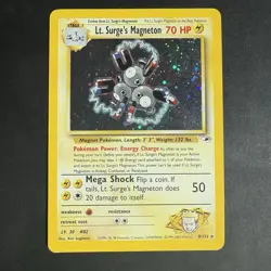 Pokemon Vintage Holo Rare Lt. Surge's Magneton Gym Heroes Wotc 2000 - Image 1