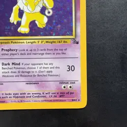 Pokemon Vintage Holo Rare Hypno 8/62 Fossil WotC 1999 - Image 4