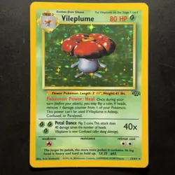 Pokemon Vintage Holo Vileplume 15/64 Jungle WotC 1999 - Image 1