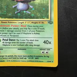 Pokemon Vintage Holo Vileplume 15/64 Jungle WotC 1999 - Image 4