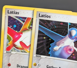 Pair of SWIRLS! 💫 Latias & Latios Holo 4/10 & 2/10 2004 Pokemon TCG EX set - Image 1