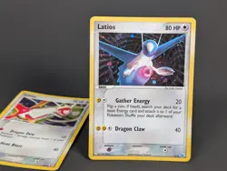 Pair of SWIRLS! 💫 Latias & Latios Holo 4/10 & 2/10 2004 Pokemon TCG EX set - Image 5
