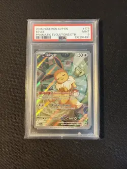 2025 Pokemon SV Black Star Promos SVP EN Eevee #173 PSA 9 MINT - Image 1