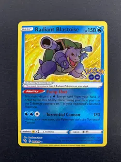 Radiant Blastoise - 018/078 - Pokemon Go - NM - Image 1
