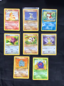Pokemon Cards: Jungle 8 Card Non-Holo Lot - Image 1