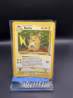 Pokemon TCG Raichu 14/62 Fossil Set 1999 Holo Rare Unlimited VTG WOTC - Image 1