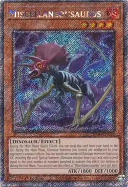 Yugioh! Miscellaneousaurus - RA04-EN022 - Platinum Secret Rare - 1st Edition Nea - Image 1