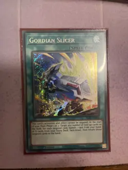 YU-GI-OH! GORDIAN SLICER | SECRET RARE | 1ST Edition | ALIN-EN066 | NM - Image 1