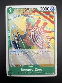 Roronoa Zoro OP07-034 | One Piece TCG: ST24 Green Jewelry Bonny English - NM - Image 1