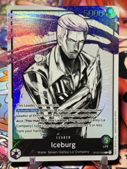ICEBURG - One Piece OP03-058 - AAL Alt Art Leader - Pillars of Strengtth - Image 1