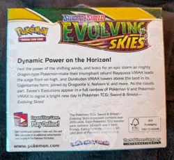 Pokemon Sword & Shield Evolving Skies Booster Box x1 (36 Packs) Factory Sealed - Image 2