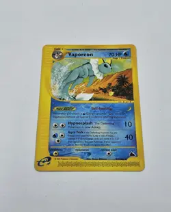 Vaporeon 33/144 Rare Skyridge Pokemon Card Near Mint Vintage - Image 1
