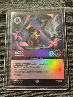 KUZCO Wanted Llama - 209/204 - EPIC FOIL Lorcana Disney Card Fabled - Image 1