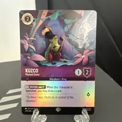 Disney Lorcana TCG Fabled - Kuzco Wanted Llama - Epic Foil - 209/204 - Image 1