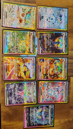 Pokemon TCG Japanese Holo Eevee Evolutions Lot - 10 Cards Eevee Glaceon Leafeon - Image 1