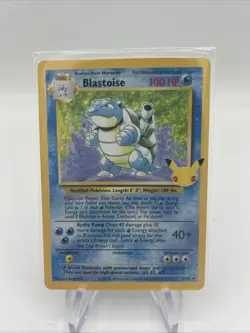 Blastoise Celebrations Classic Collection 2/102 Holo Base Set Pokemon Card - Image 2