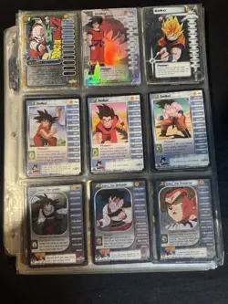 SCORE Dragon Ball Z TCG Power Card Lot Goku Krillin Gohan Foil - Image 1