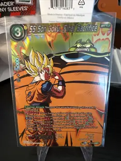 SS Son Goku Final Sacrifice BT17-093 SR Foil Dragon Ball Super Card Game NM - Image 1