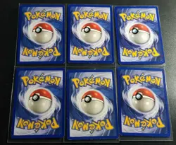 Pokemon 1999 Base Set Unlimited Energy 6 Card Set / Lot # 97-102 - Image 2